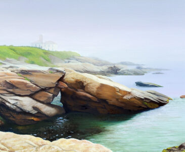 Beavertail Light Painting by Artist Charles C. Clear III