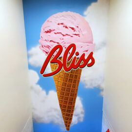 Ice Cream Cone Mural by Rhode Island Artist Charles C. Clear III