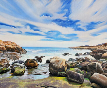 Paradise Found Seascape Painting by Rhode Island Artist Charles C. Clear III